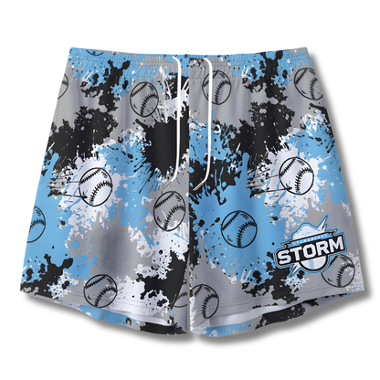 Adult Storm Mesh Shorts - Paint Splatter Edition 1 (no inner liner)