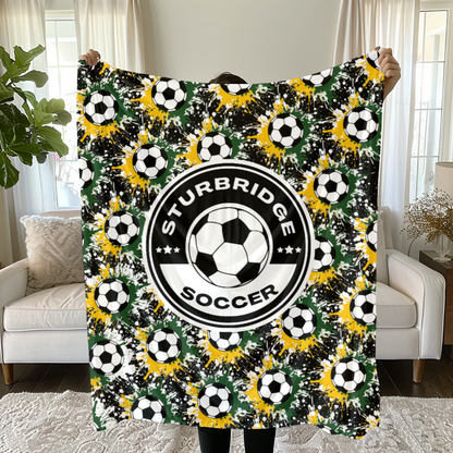 Sturbridge Soccer Minky Plush Blanket Blanket - Edition 1