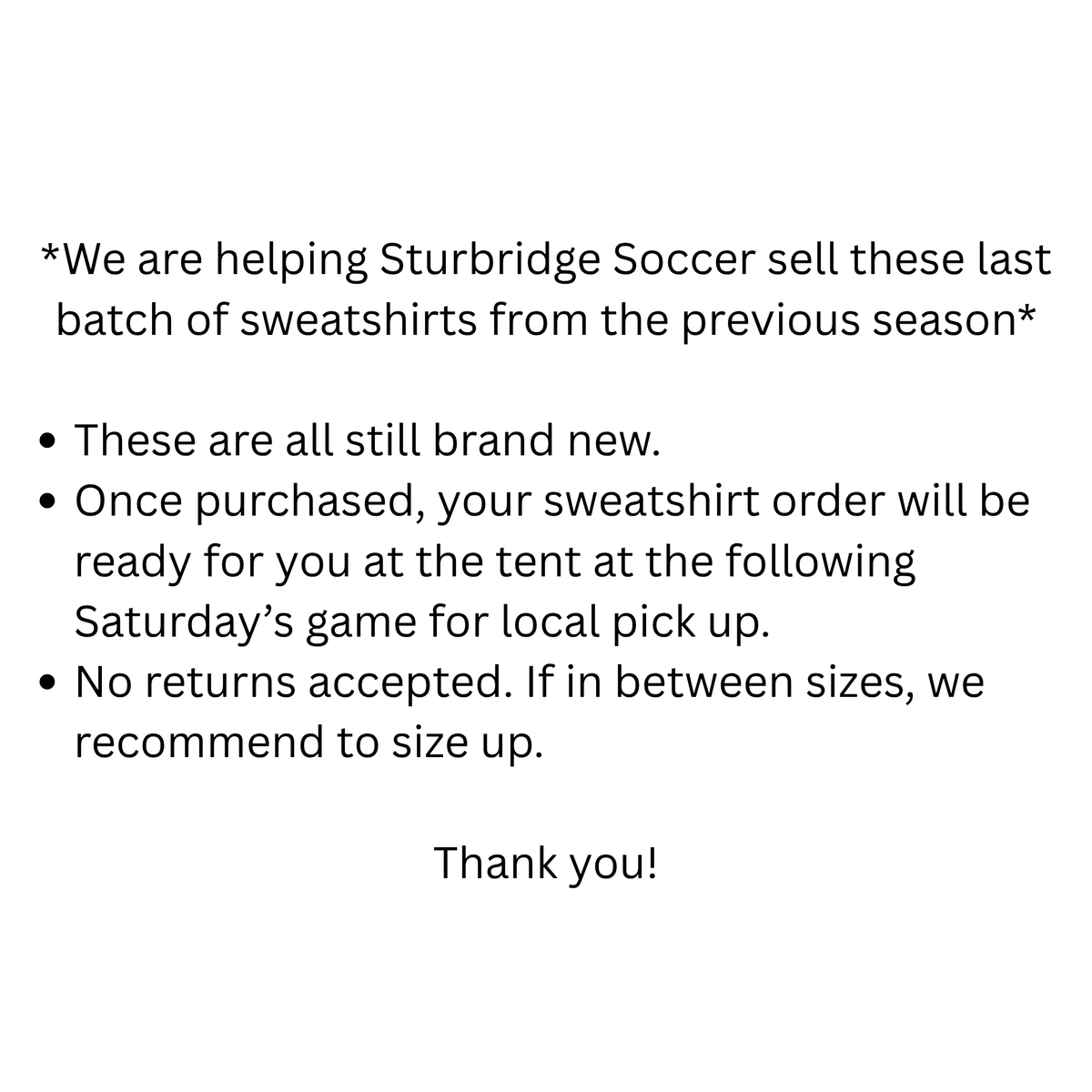 Adult Unisex Sturbridge Soccer Hoodie - CLEARANCE