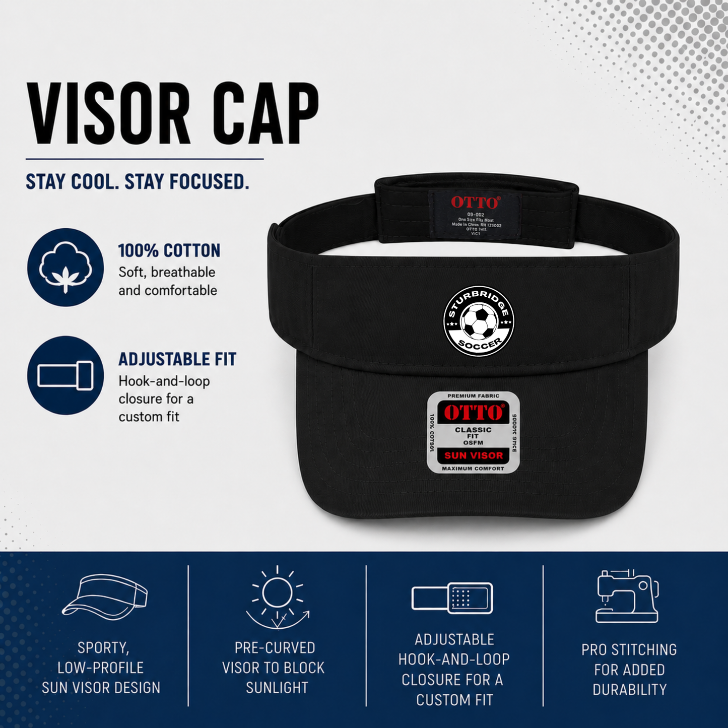 Sturbridge Youth Soccer Visor Cap