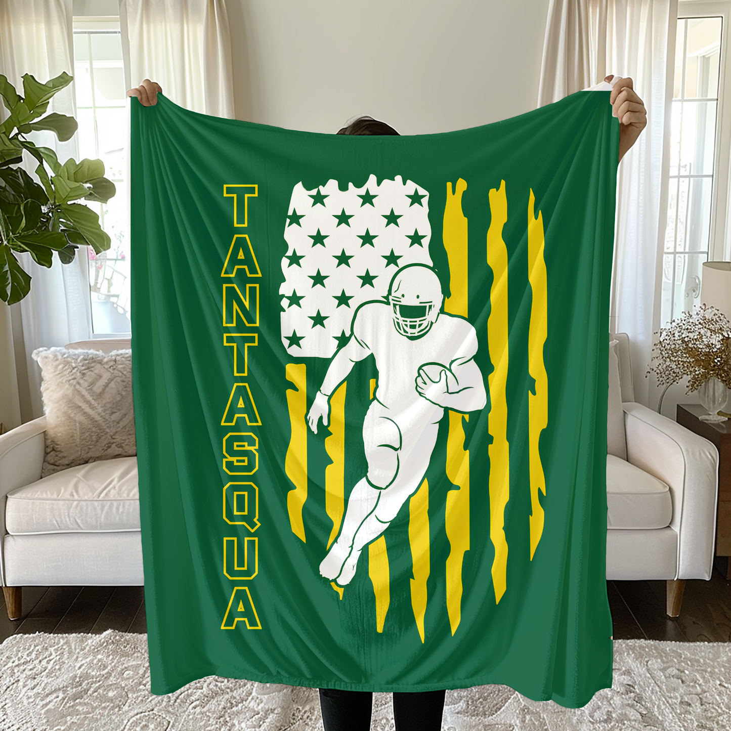 Tantasqua Youth Football Minky Plush Blanket