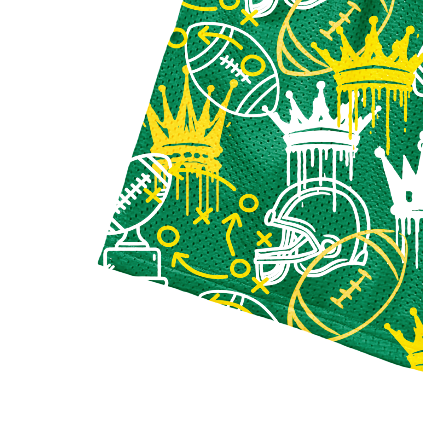 Teen/Adult Tantasqua Youth Football Mesh Shorts - Dripping Crowns Edition (with inner liner)
