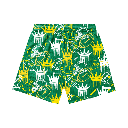 Teen/Adult Tantasqua Youth Football Mesh Shorts - Dripping Crowns Edition (with inner liner)