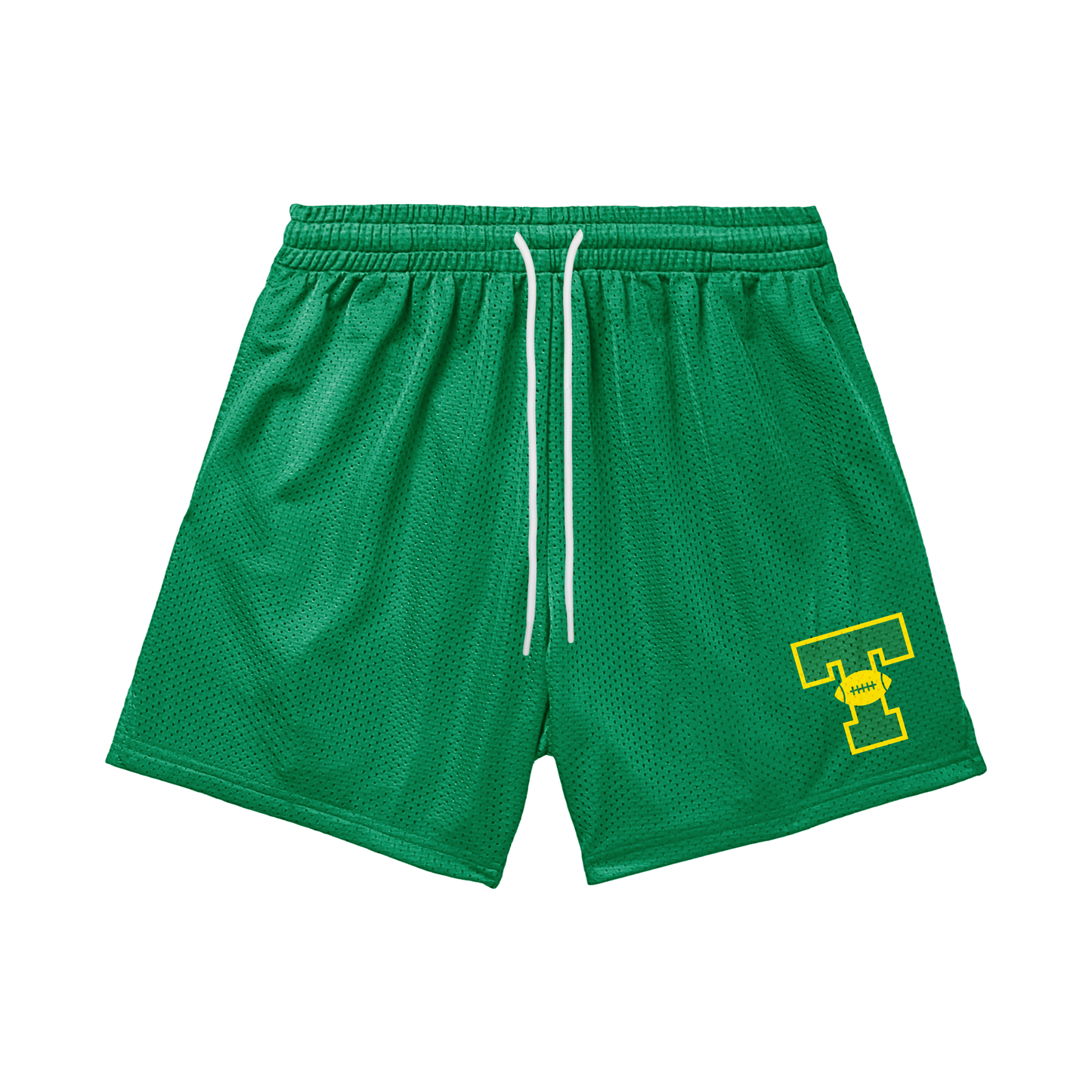 Teen/Adult Tantasqua Youth Football Mesh Shorts - Green Edition (with inner liner)