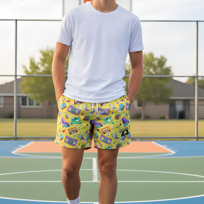 Retro 80's Unisex Mesh Shorts