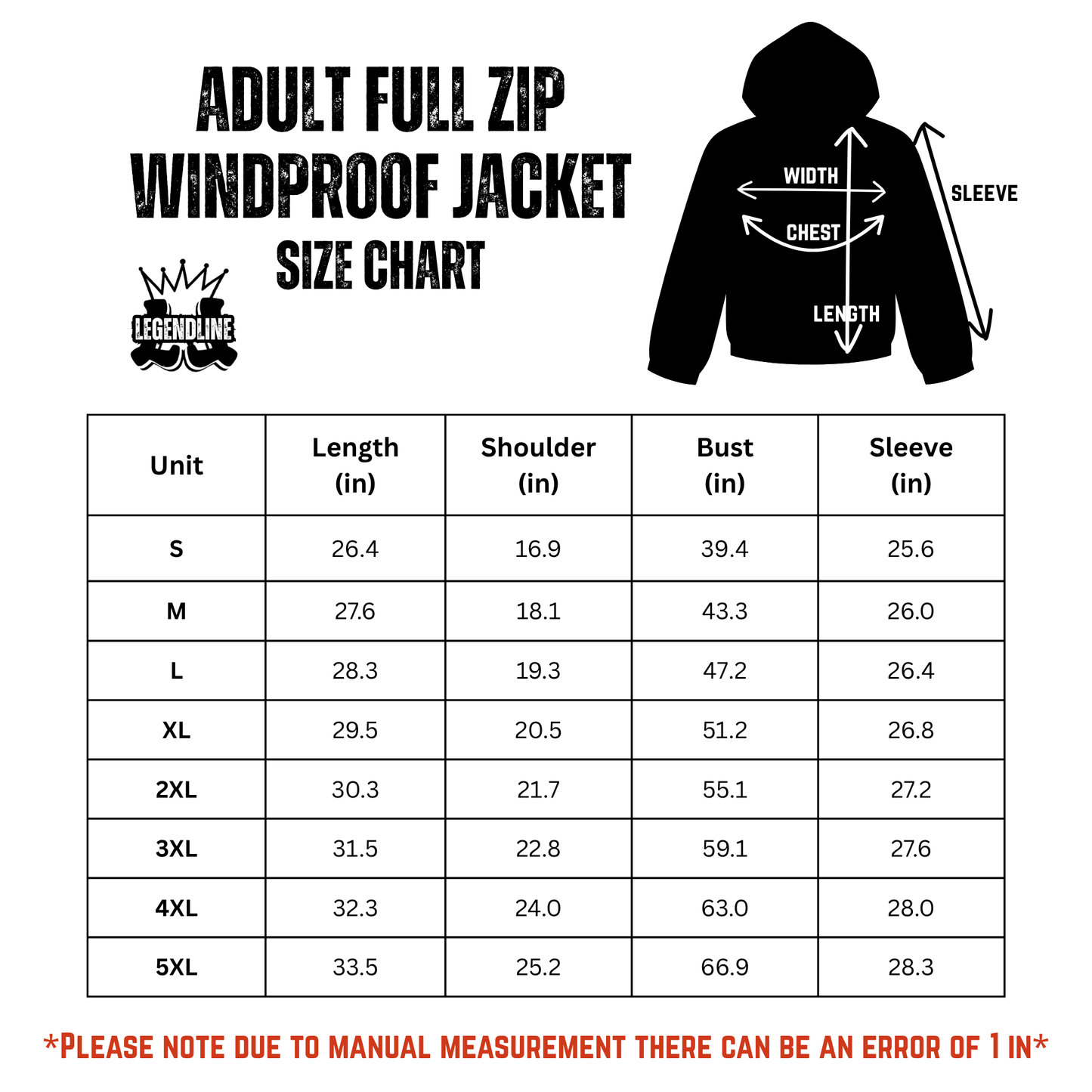 Adult Brimfield Inferno Full-Zip Windbreaker - Player's Edition (Personalized)