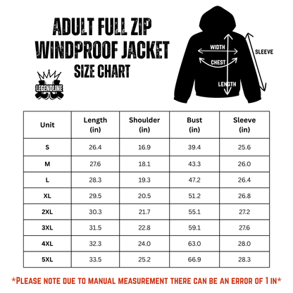 Adult Brimfield Inferno Full-Zip Windbreaker - Player's Edition (Personalized)