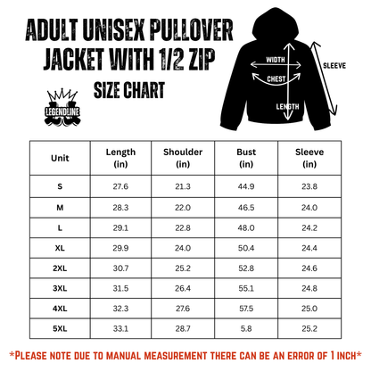 Adult Brimfield Inferno Half-Zip Windbreaker Pullover Edition 2 (Non-Personalized)