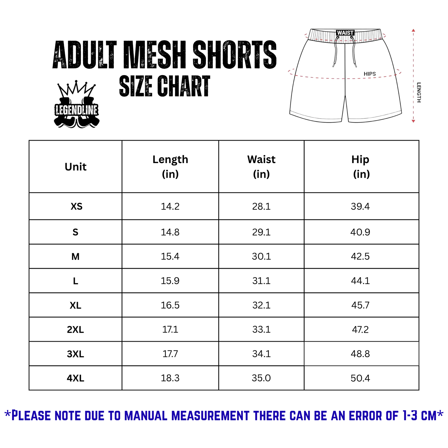 Adult TRYLAX Mesh Shorts T Pattern (no inner liner)