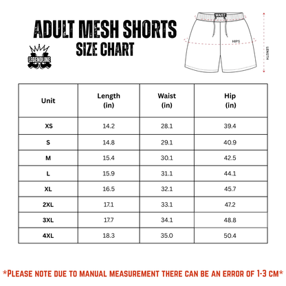 Teen/Adult OSA Mesh Shorts - Checkered Edition (no inner liner)