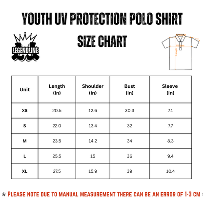 Teen / Youth UV Protection Polo Shirt, Ice Cream Golf Balls