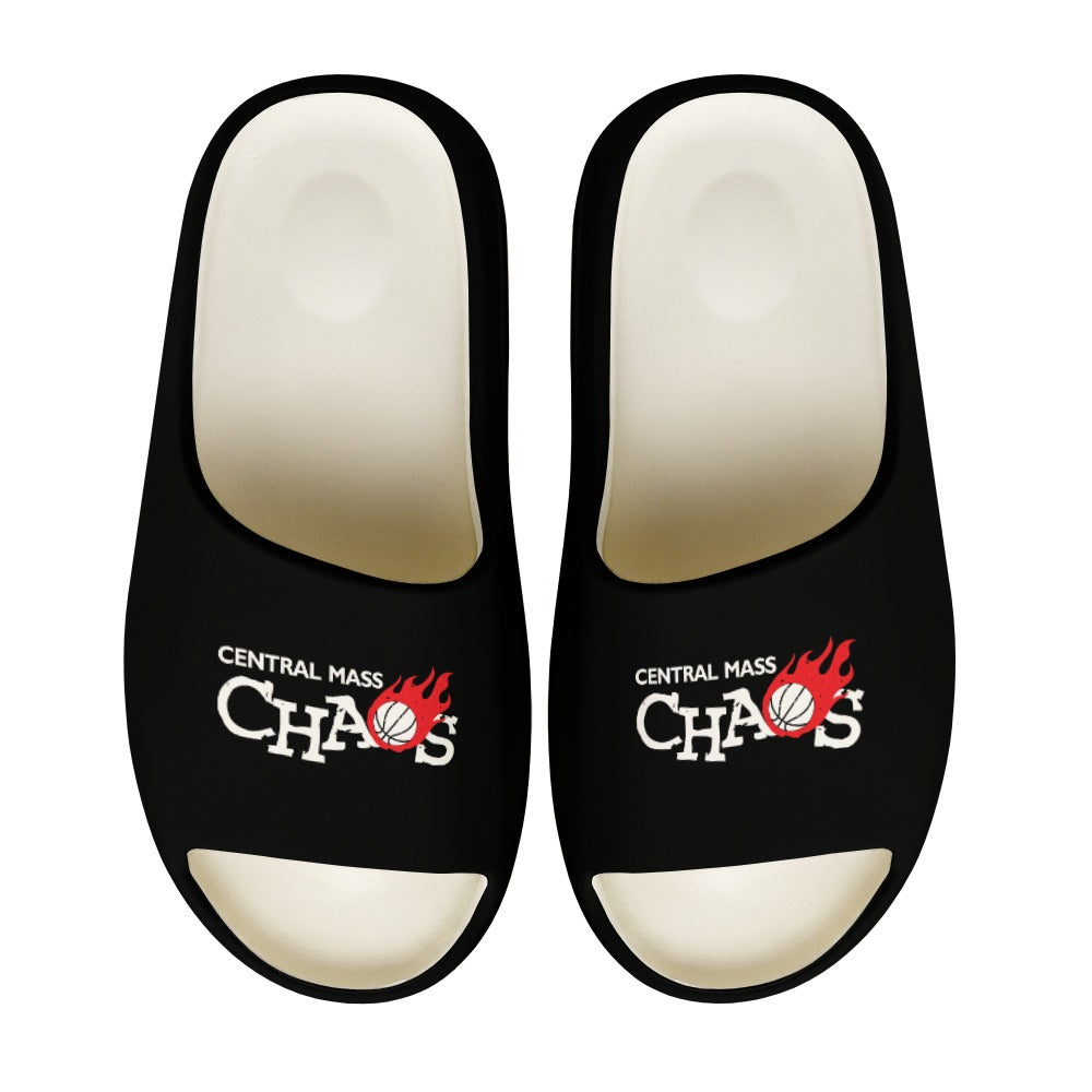 Teen/Adult CMC Basketball Slides - Black and White
