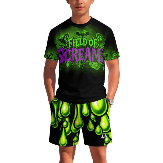 Kids Field of Screams Baseball Mesh T-Shirt and Shorts Set