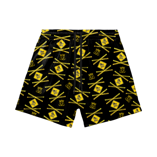 Adult "Caution - Ankle Breakers" Mesh Shorts