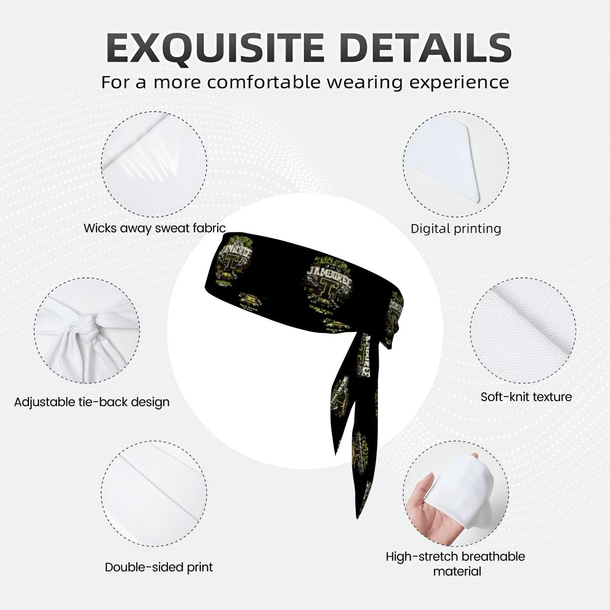Sports Tie Sweatband/Headband - Jamboree 2026
