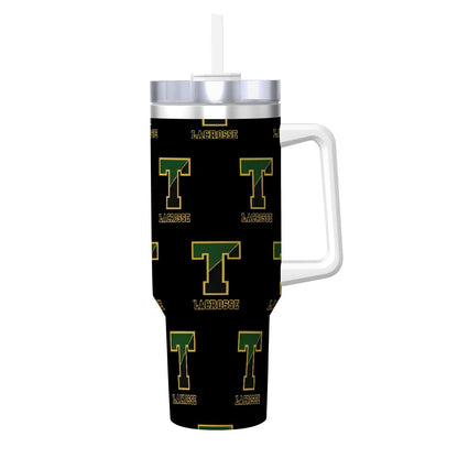 TRYLAX Travel Coffee Mug with Handle and Straw (40oz)