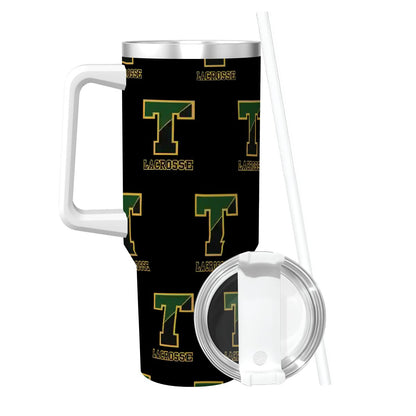 TRYLAX Travel Coffee Mug with Handle and Straw (40oz)