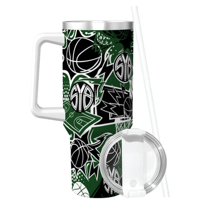 40oz SYB Travel Coffee Mug with Handle and Straw