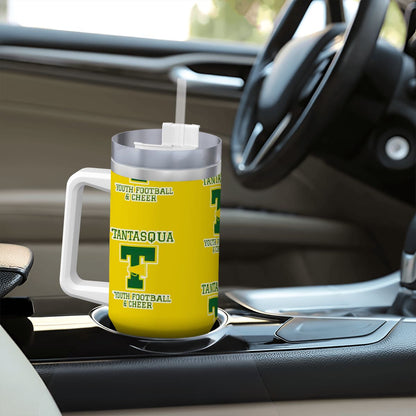 TYFC Travel Coffee Mug with Handle and Straw (40oz) Yellow