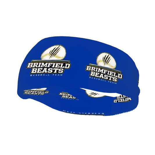 Brimfield Beasts Baseball Blue Sweatband