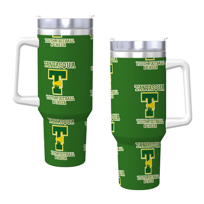 TYFC Travel Coffee Mug with Handle and Straw (40oz) Green