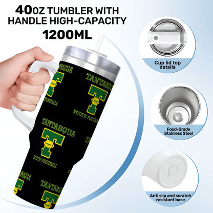 TYFC Travel Coffee Mug with Handle and Straw (40oz)
