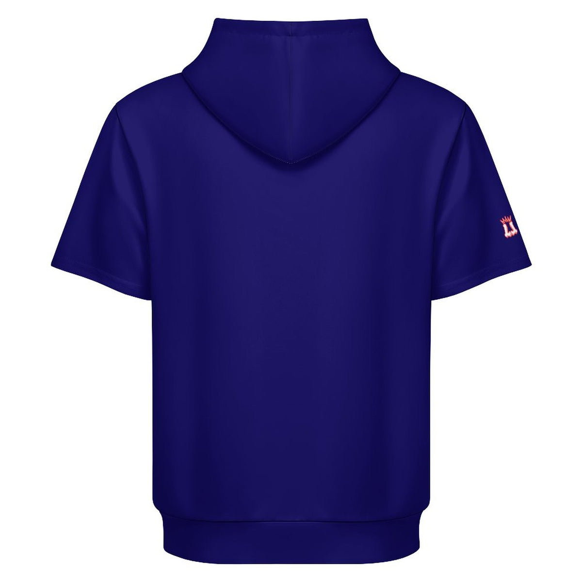 Football Season Short Sleeve Blue Hoodie