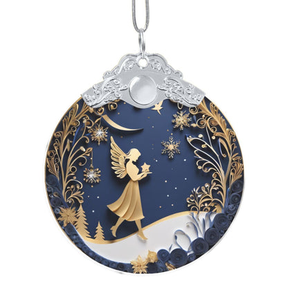 Round Glass Ornament Festive Decor