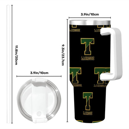 TRYLAX Travel Coffee Mug with Handle and Straw (40oz)