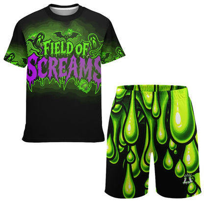 Kids Field of Screams Baseball Mesh T-Shirt and Shorts Set