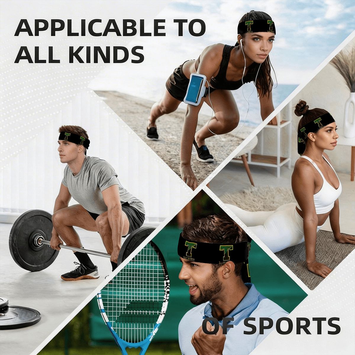 Sports Tie Sweatband/Headband - TRYLAX