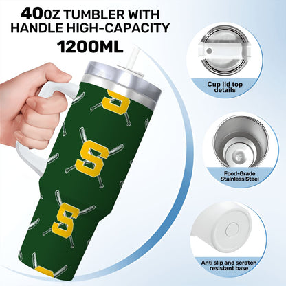 Sturbridge Little League Travel Coffee Mug with Handle and Straw (40oz)