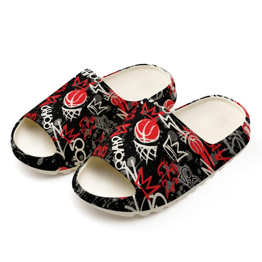 Teen/Adult CMC Graffiti Basketball Slides