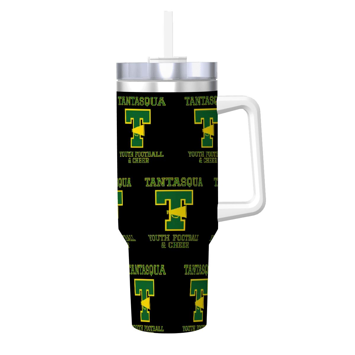 TYFC Travel Coffee Mug with Handle and Straw (40oz)