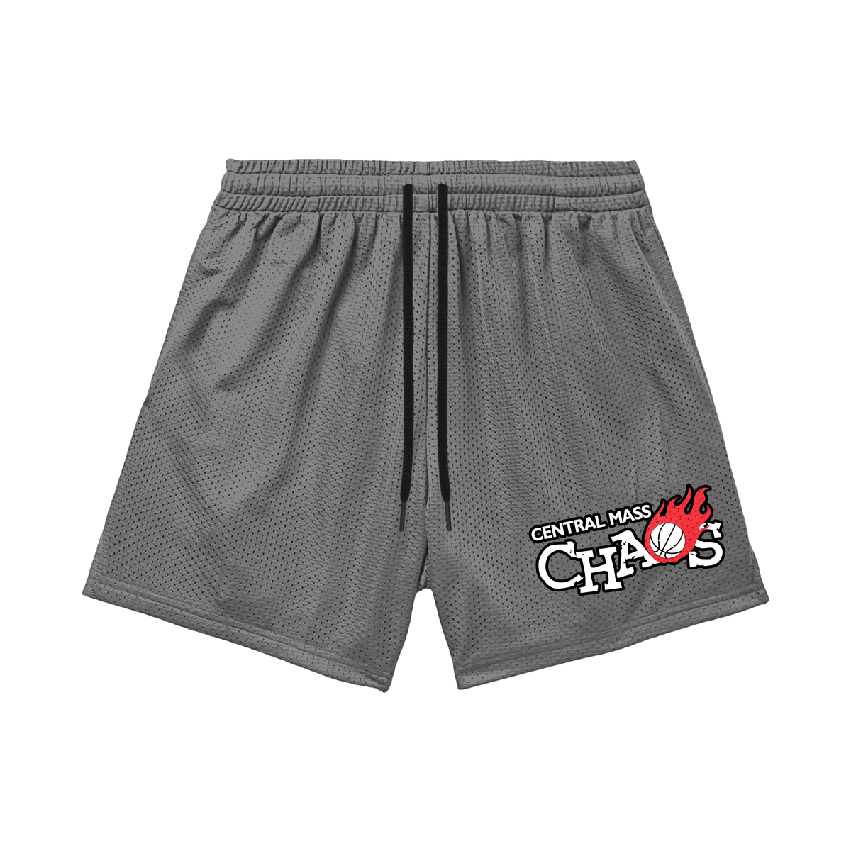 Teen/Adult CMC Mesh Shorts, Grey (with inner liner)