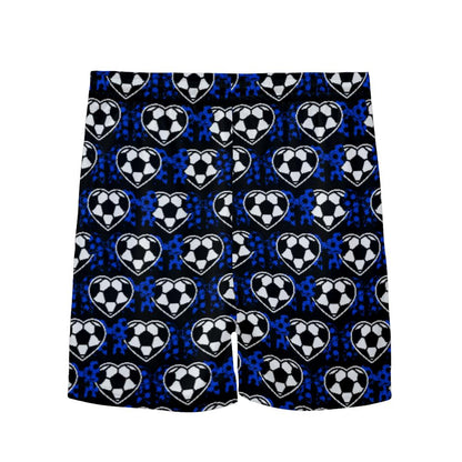 Youth Brimfield Soccer Mesh Shorts (Hearts, Black)