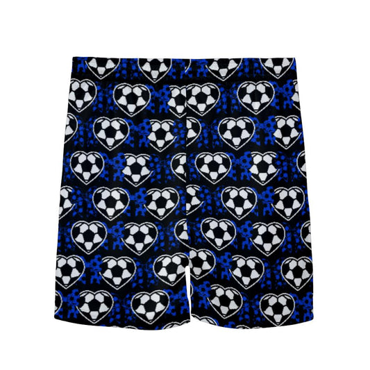 Youth Brimfield Soccer Mesh Shorts (Hearts, Black)