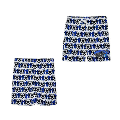 Youth Brimfield Soccer Mesh Shorts (Hearts, White)