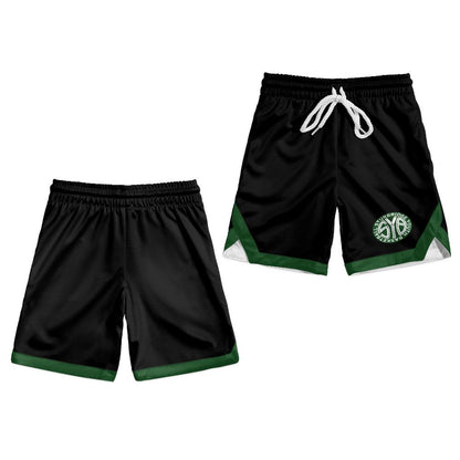 Youth Sturbridge Youth Basketball Mesh Shorts - Black/Green