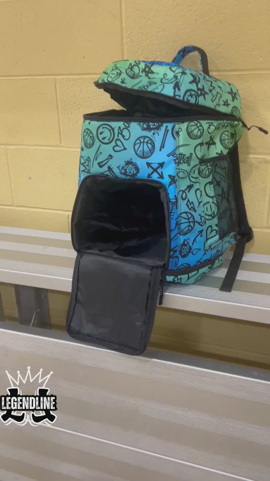 Personalized Large Multifunctional Basketball Sports Bag, Pop Art Edition