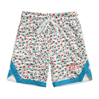 Toddler Sports Shorts, Patriotic Kids Mesh Shorts