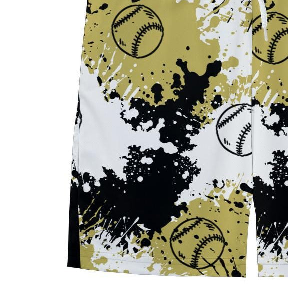 Youth Brimfield Inferno Softball Mesh Shorts - Paint Splatter Edition 1