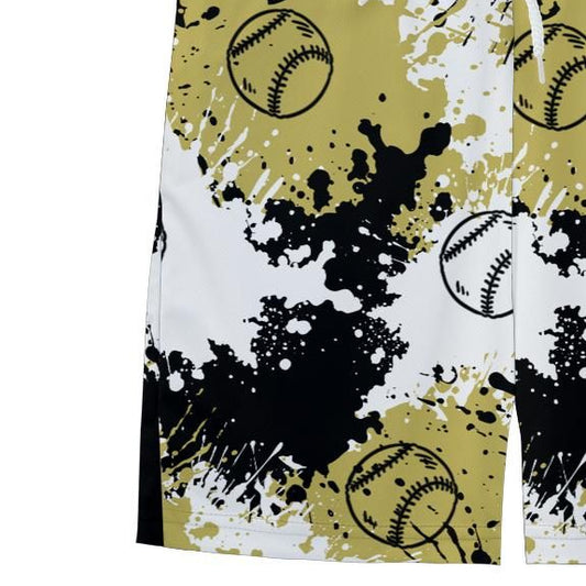 Youth Brimfield Inferno Softball Mesh Shorts - Paint Splatter Edition 1