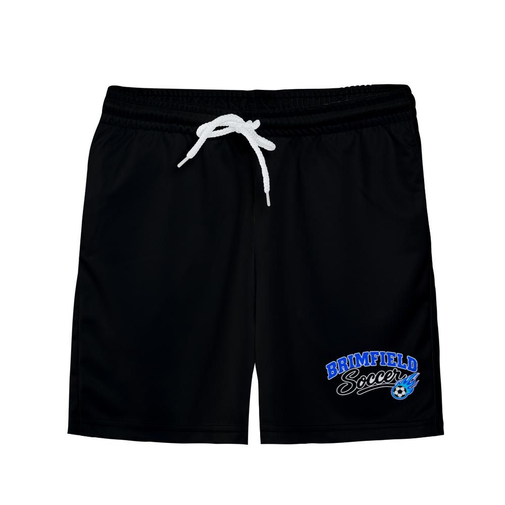 Youth Brimfield Soccer Mesh Shorts (Black, Ed. 1)