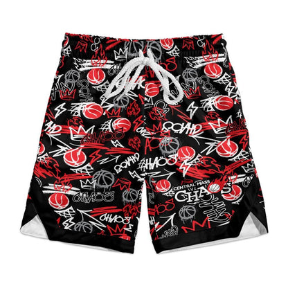 Youth Central Ma Chaos Graffiti Basketball Shorts