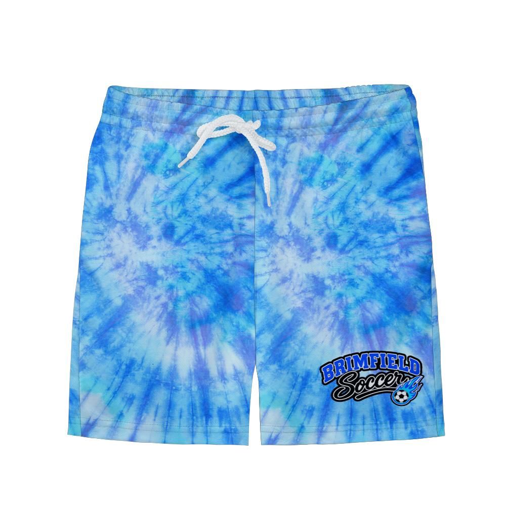 Youth Brimfield Soccer Mesh Shorts (Light Blue Tie Dye)