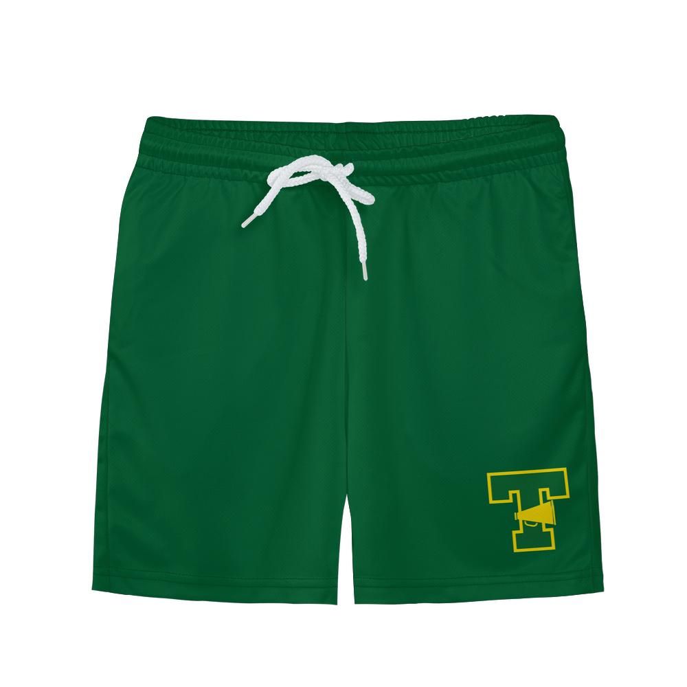 Youth Warriors Cheer Mesh Shorts - Green Edition