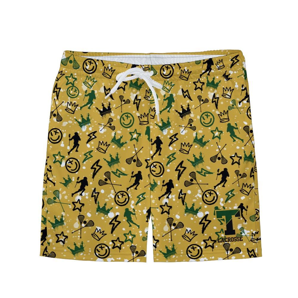 Youth TRYLAX Graffiti Paint Splatter Mesh Shorts - Boy's Edition