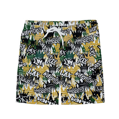 Youth TRYLAX Dripping Crowns Graffiti Mesh Shorts