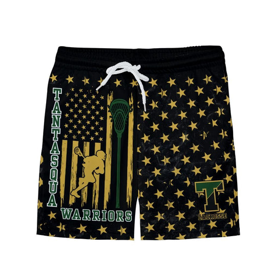 Youth TRYLAX Flag and Stars Shorts - Black Edition